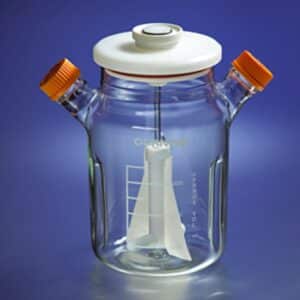 Corning® ProCulture Glass Spinner Flask with Shur-Loc® Center Cap and Angled Sidearms