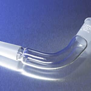 PYREX 105deg Angled Tube Adapter with Two-Way 24/40 Standard Taper Joints