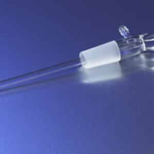 PYREX 105deg Angle Vacuum Suction Tube Receiver Adapter with 24/40 Joints