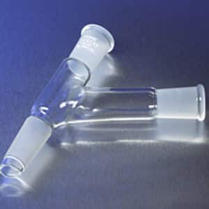 PYREX Three-Way 120deg Angle Connecting Adapter with 24/40 Standard Taper Joints