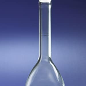 PYREXPLUS® Coated Class A Volumetric Flask with Glass Standard Taper Stopper