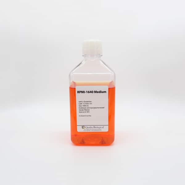 RPMI 1640 (1000mL) is suitable for a wide range of anchorage independent cells and has been used to culture human normal and neoplastic leukocytes..
