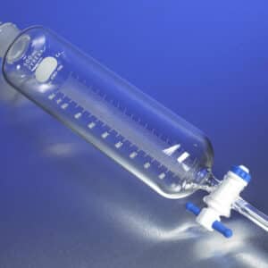 PYREX® Cylindrical Separatory Funnel, Graduated, PTFE Product Standard Stopcock
