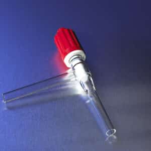 PYREX Plain Bore Rotaflo Two-Way 90° Angle Stopcock