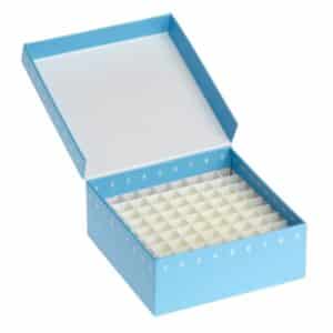 Storage Box, Blue, Hinged Cardboard, CELLTREAT