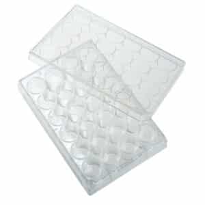 24 Well Tissue Culture Plate with Lid, 5/Pack, Sterile