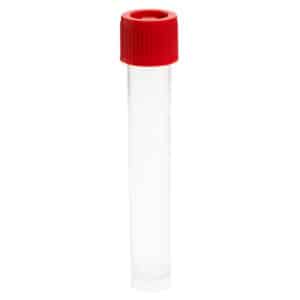 Transport Tube, 12mL, Red Cap, CellTreat