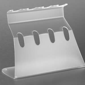 Universal linear stand for four pipettors, transparent (four single-channel, maximum of two 8-channel or 12-channel pipettors)
