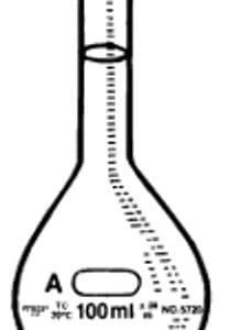 Pyrex Bates Sugar Analysis Volumetric Flask, Class A, Short Neck, Tooled Rim