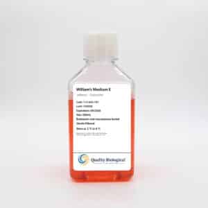 Williams Medium E without L-Glutamine, 500 mL, 112-033-101